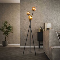 Zijlstra Lampa stojąca Stellar, trójnóg, 3-punktowa, szkło, wielokolorowa