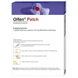Olfen Patch Plastry lecznicze 140 mg, 2 sztuki