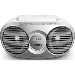 PHILIPS Radioodtwarzacz/Bombox SX215S Srebrny, Odtwarzacz CD, CD-R, CD-RW,