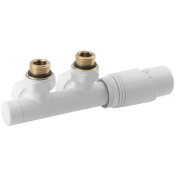 Zestaw przyłączeniowy termostatyczny zespolony 50 mm , biały