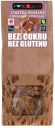 CIASTKA OWSIANE Z MIGDAŁAMI I CZEKOLADĄ BEZ DODATKU