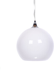 NOWOCZESNA LAMPA WISZĄCA SZKLANA BIAŁA MOLTON