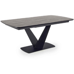 Stół rozkładany vinston ciemny popiel / czarny (180-230x95