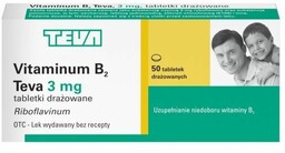 Witamina B2 3 mg, 50 tabletek /TEVA/