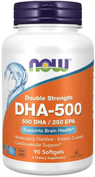 NOW Double Strength DHA-500 500 DHA/250 EPA 90caps