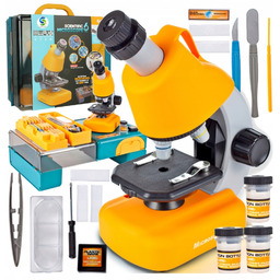 Mikroskop Edukacyjny Dla Dzieci Lupa Przybliżenie 1200x +akcesoria