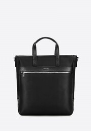 Męska torba na laptopa 13'' z ekoskóry czarna