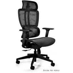 Fotel biurowy deal czarny siatka/siatka unique