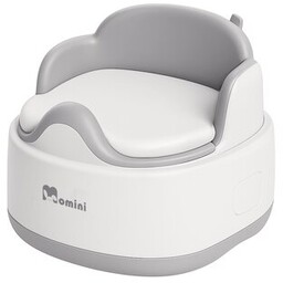 MOMINI Wielofunkcyjny nocnik dla dzieci 3w1 Softi Grey