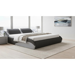 Łóżko z pojemnikiem Stilo-2 Premium 160x200 czarno-szare