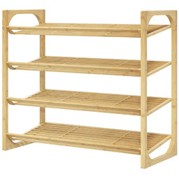 Półka na buty Homcom 76x33x67cm., jasnobrązowa