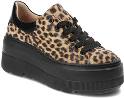 Armodo Beżowe Sneakersy Modne Obuwie Damskie Pantera