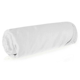 Eurofirany Prześcieradło satynowe z gumką 160x200 białe jednobarwne