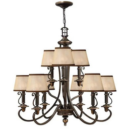 Żyrandol z abażurem PLYMOUTH HK/PLYMOUTH9 Elstead