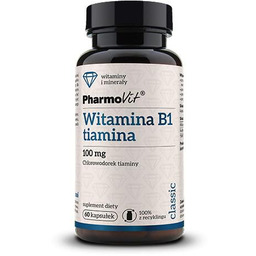 PHARMOVIT Witamina B1 tiamina 100mg, 60 kaps.