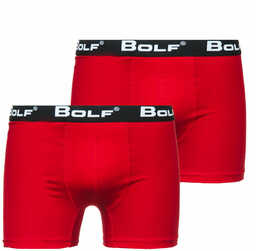 Czerwone bokserki męskie Bolf 0953-2P 2 PACK