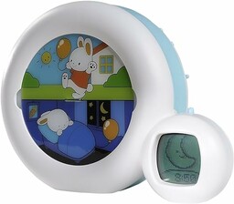 Claessens'' Kids Kid''Sleep Moon Sleeptrainer lampka nocna, biały/niebieski