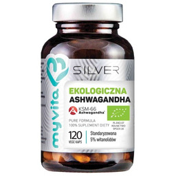 MyVita Silver Ekologiczna Ashwaganha Bio, 120 kapsułek