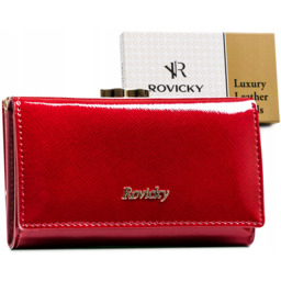 Portfel skórzany Rovicky RH-23-1-SAF czerwony