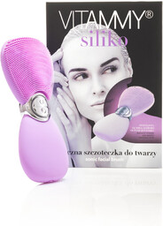 VITAMMY SILIKO LAWENDOWA Szczoteczka soniczna do twarzy, masażer,