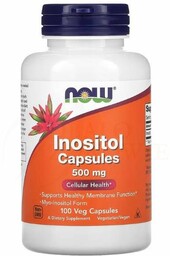 Inositol - Inozytol 500 mg, NOW Foods, 100