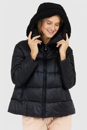 BLAUER Czarna puchowa kurtka damska Joy, Rozmiar L