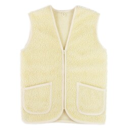 Kampol Kamizelka wełniana merynos Beka kremowa M wyroby