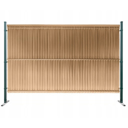 Listwy ogrodzeniowe pionowe szerokie 62-80mm 173x250cm RD08 Słomkowy