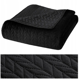Narzuta 200 x 220 Pikowana Velvet Moxie Czarny