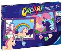RAVENSBURGER Malowanie po numerach CreArt Magiczne jednorożce 23558