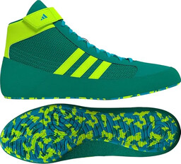 Adidas Buty Zapaśnicze Bokserskie Havoc II Green/Cyan