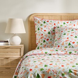 Pościel bawełniana z lamówką Dogimas 160x200 cm