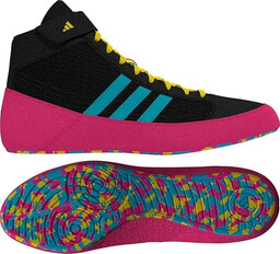 Adidas Buty Zapaśnicze Bokserskie Havoc II Black/Cyan/Pink