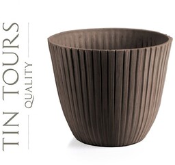 BRĄZOWA EKOLOGICZNA DONICZKA DO DOMU I OGRODU 25x25x20h