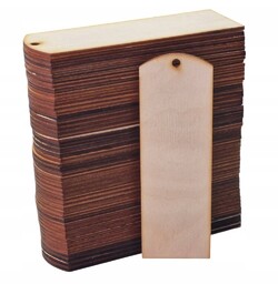 Drewniane zakładki do książek 15x5cm Loveart 50 sztuk