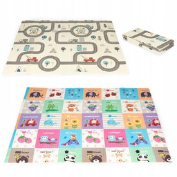 Mata piankowa edukacyjna dwustronna składana duża troba Ecotoys