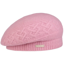 Beret Baskijski Wełniany Lavenda by Seeberger, różowy, One