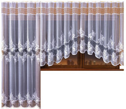 Pelagia komplet firan 150x250 300x150cm (2 firany) polski