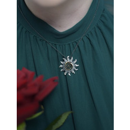 Wisiorek srebrny - Słoneczko w oksydzie