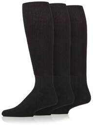 IOMI 3PACK Bezuciskowe podkolanówki bambusowe dla diabetyków, antyzapachowe