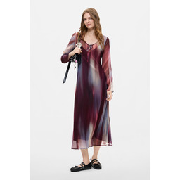 Desigual Sukienka z długim rękawem midi
