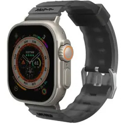 Skinarma Shokku Apple Watch 49/45/44mm Ciemny-szary Pasek