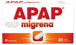 Apap Migrena 250 mg+250 mg+ 65 mg 20