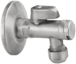 Sapho Zawór kątowy 1/2"x 3/8" nikiel szczotkowany 2020NK