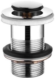 KUCHINOX Korek umywalkowy klik-klak bez przelewu chrom CKK_01R2