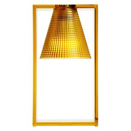 Kartell - Light Air Lampa Stołowa Rzeźbiona Bursztynowa