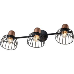 Kinkiet BASKET 75464 czarny, miedziany