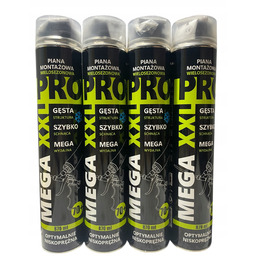 Pro XXL Piana pianka montażowa niskoprężna 870ml Wielosezonowa