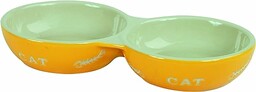 Kerbl Pet 82670 ceramiczna podwójna miska Cat 2