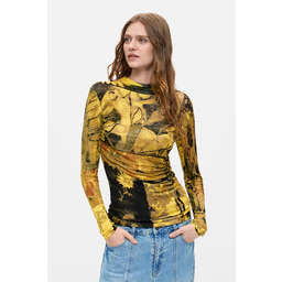 Desigual Cienki sweter z nadrukiem